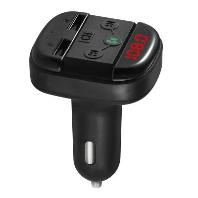 China BT FM Transmitter Wireless Car Charger Dual USB Adapter Car Radio Kit with Dual USB Car Charger Charging MP3 Player for sale