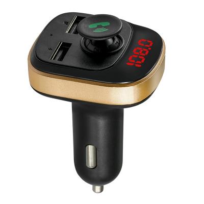 China Dual USB Car Hand Charger Car Mp3 Player Dual Usb 2 Car Charger FM Stereo Portable Wireless Free Fast Electric Transmitter Radio Modulator With USB for sale