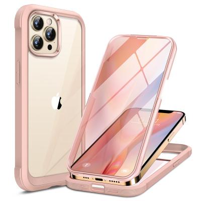 China High End Mobile Phone Bumper Accessories Shock Absorption Cover Phone Case Tempered Glass Phone Case For iPhone 13 pro 6.1 for sale