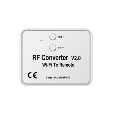 China Home Automation Smart Home 240~930Mhz Wide Frequency Rolling And Learning And Fixed Code WIFI To RF Converter for sale