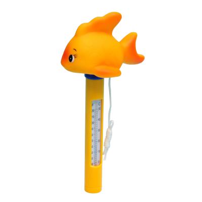 China 24 Hours Gold Measuring Swimming Pool Floating Animal Thermometer Fish Temperature for sale