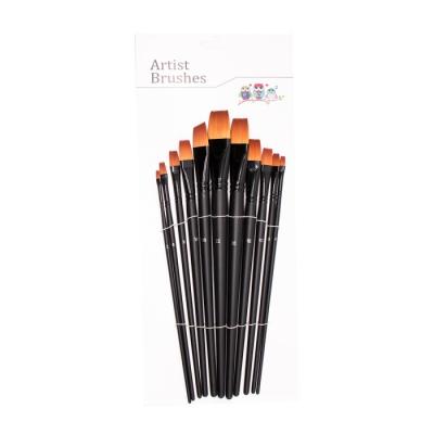 China Two Colors 11pcs Watercolor Flat Brush sets for sale