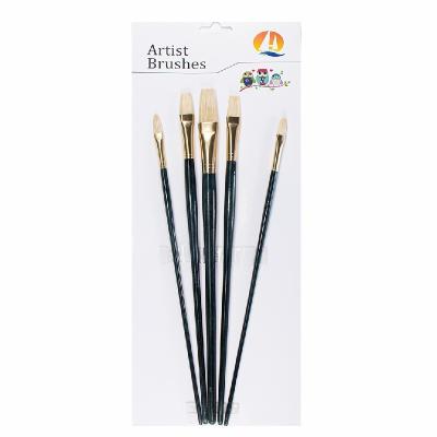 China Wooden NIL Handle Childrens Paint Brushes for sale