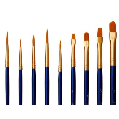 China Nickel Plated Brass Ferrule Acrylic Paint Brush Pens for sale