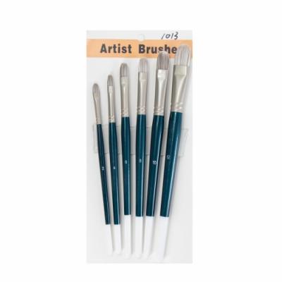 China White And Brown Double Color 150mm Art Paint Brush Set for sale