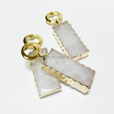 China Accessories Stocked Bar Crystal Gemstone Bottle Opener White for sale