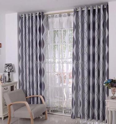 China Wholesale Cheap Luxury Blackout Jacquard Blackout Fabric Dubai Style Window Curtains for sale