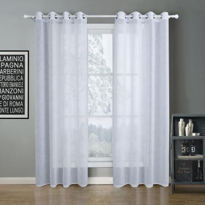 China Sheer Blackout Homeland Textiles Stock Faux Linen Curtains Ready To Ship for sale