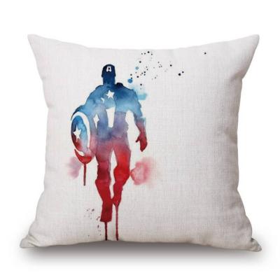 China Anti Dust Mite Superman/Thor/Captain America /Hulk/Spider-Man Cartoon Superhero Cushion Cover For Gifts for sale