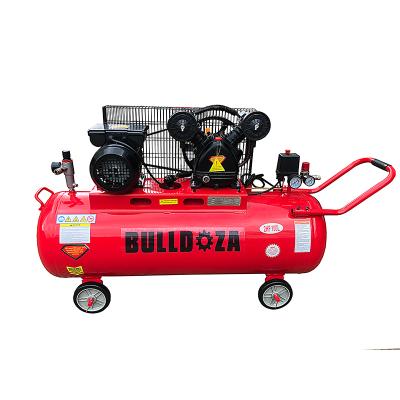 China New Technology 2hp 100L Lubricated High Quality Belt Driven Air Compressor for sale