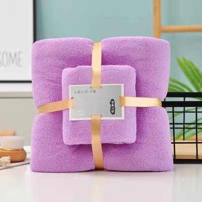 China Factory Cheap Price Microfiber Coral Fleece Bath Towel Gift Large Size Soft Comfortable Absorbent Set QUICK DRY for sale