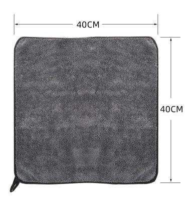 China Super QUICK DRY Water Absorption Microfiber Twist Car Towel Car Drying Towel 600gsm for sale