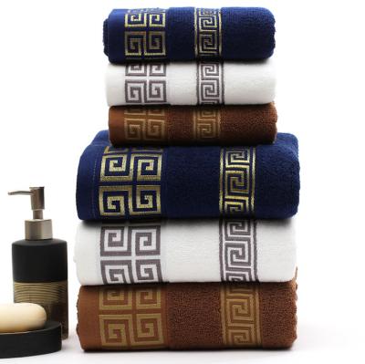 China 100% Cotton Child Safe Luxury Hotel Face Towel Hotel Bath Towel Sets for sale