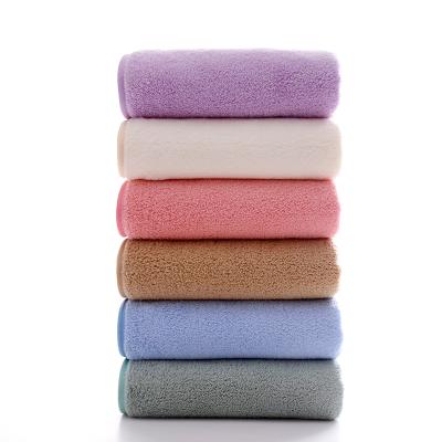 China Sustainable coral fleece towel bmen and women face towel household towel for sale