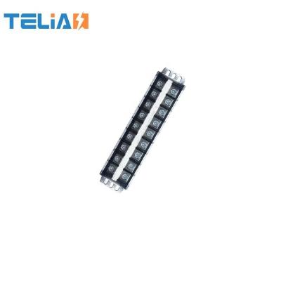 China Double Row 600V 300A Screw Terminal Block Electrical Appliances 5p Busbar Terminal Block With Cover for sale