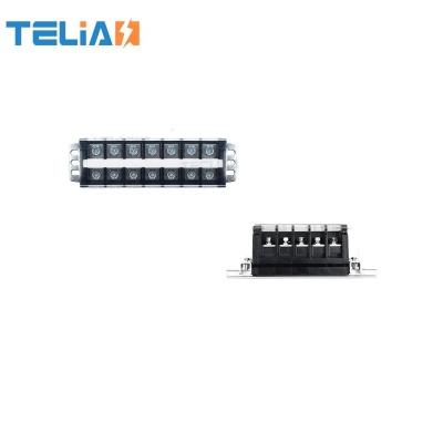 China Electrical Appliance 150A 600V Fixed Wiring Panel Wire Connector Double Row Strip Screw Terminal Block for sale