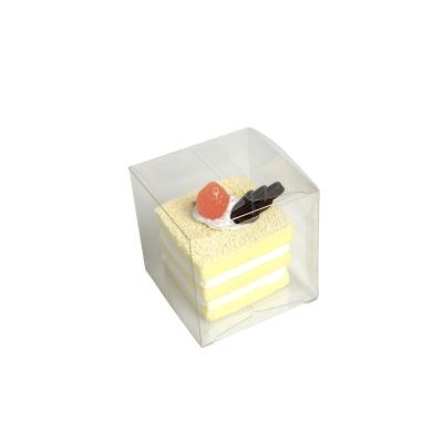 China 2/4/6/12 Materials Custom PET Cupcake Gift Box Recycled Clear Decorative Plastic Gift Box for sale