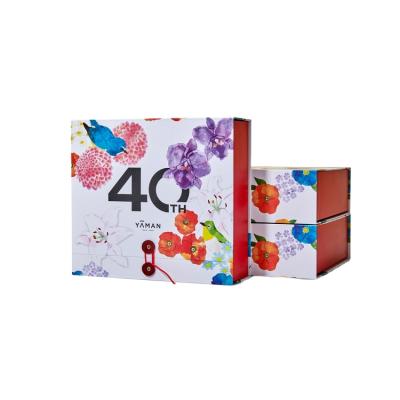 China Recycled Materials Custom Logo Printing Color Cardboard Gift Packaging Cosmetic Paper Box for sale