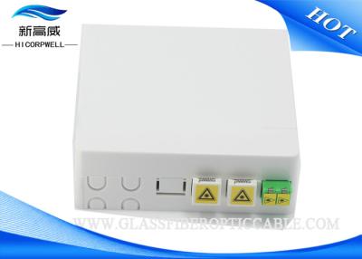 China Wall Mount Fiber Optic Termination Box , SC Fiber Optic Cable Termination Boxes for sale