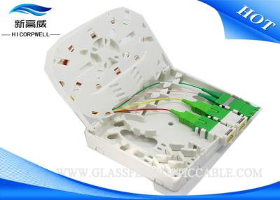 China SC 2 / 4 Cores Enterprise Security Network Wall Mount Fiber Optic Terminal Box for sale