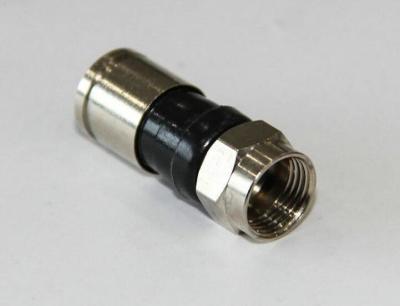 China Waterproof BNC Male Compression Connector For RG59 Cable Gold / CCTV Connector for sale