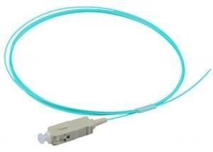 China G652 G657 Fiber Optic Pigtail OM1 OM2 OM3 Simplex 9/125 Single Mode 0.9mm PVC LSZH  Jacket for sale