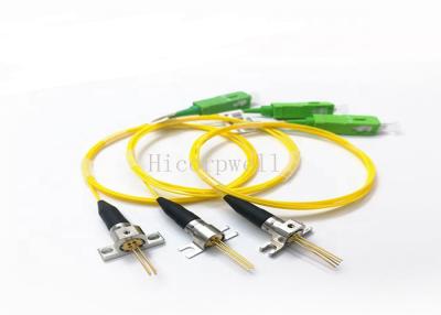 China FC / APC Coaxial 1550nm  Fiber Optic Pigtail Laser Diode Module SM 9 / 125um for sale