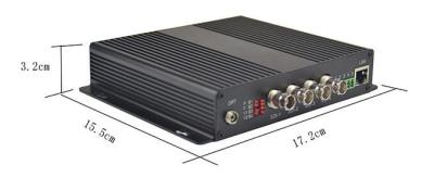 China 4 Port  HD-SDI Fiber Transmitter With Ethenet & Bidi RS485 for sale