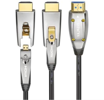 Cina Fibra nera Hdmi ottico del cavo di HDMI AOC al supporto 4K 3D 18Gbps del riempitivo del cavo 10m 20m 50m di Hdmi in vendita