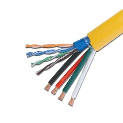 China Zusammengesetztes optisches Koaxialkabel der Kommunikations-Rg6 Cat6 Cat5e zu verkaufen