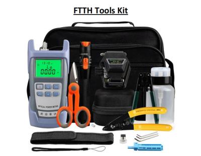 China Fiberoptic Line Project Construction Testing And Maintenance FTTH Fiber Optic Tool Kit for sale