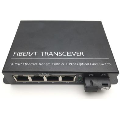 중국 SC 2 RJ45 광섬유 송수신기 850nm 1310nm 1550nm 단일 모드 10/100m 판매용