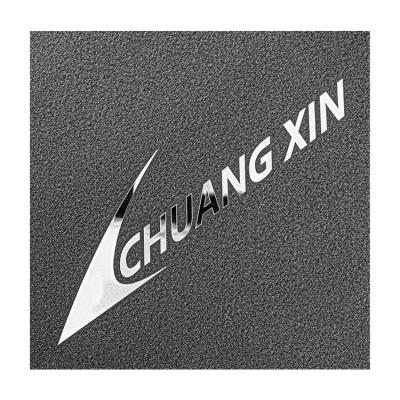 China Shiny Metal Logo Sticker Custom Large Size Fashion Metal Nickel Electroforming Gold Sticker Anticounterfeiting for sale