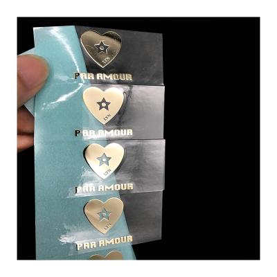 China Anti-counterfeit Custom Pure Nickel Sticker Electroforming Transfer Metal Sticker for sale