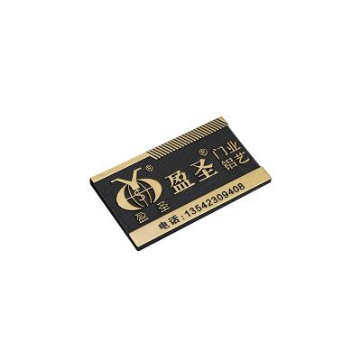 China China Manufacturer Custom Metal Logo Aluminum Nameplate Logo Sticker for Luggage Backpack Handbags Bag Custom Logo for sale