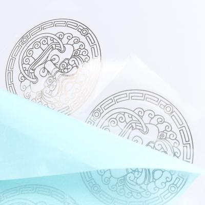 China Anti-Counterfeit Customized Embossed Gold Silver Transfers Nickels Adhesive Labels Stickers Metal Sticker for sale