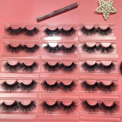 China Long Natural Seller Eyelashes Fluffy 3D Strands Bulk Wholesale 100% Dramatic 25Mm Siberian Mink Eyelash for sale