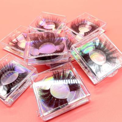 China Wholesale Natural Long Eyelashes Box Packing 100% Real Mink Eyelashes Premium Quality 3d 5d 25mm Real Faux Mink Eyelashes for sale