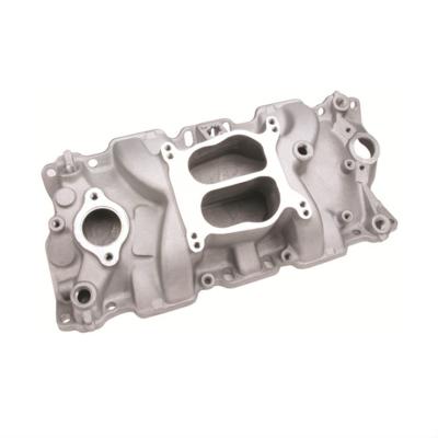 China Automotive SBC Intake Manifolds Satin For Chevy Standard Heads for sale