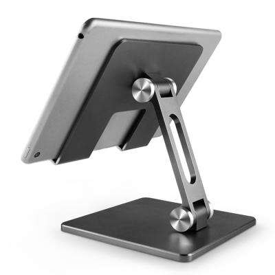 China Adjustable Adjustable Rotatable Tablet PC Bracket Portable Metal(Size) Aluminum Alloy Tablet Stand Holder for iPad for sale