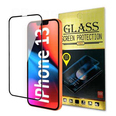 China 9D cell phone for iphone 13 screen protector for iphone 11 pro max tempered glass for iphone 12 pro max phone film for sale