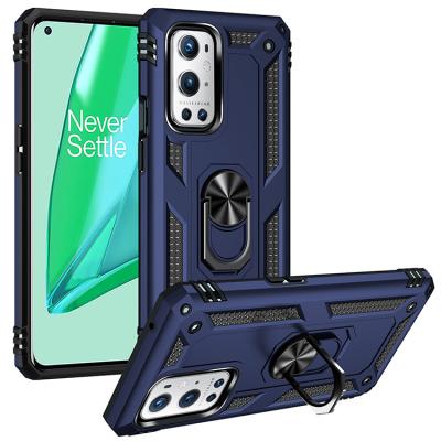 China Anti-drop Cover Phone Case For OnePlus 9 9 Plus 360 Rotation Military Armor Ring Holder Case For OnePlus 7 for sale