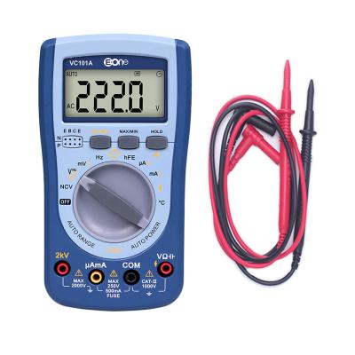 China VC101A Full-protected Handheld Digital Multimeter Anti-burn Drop Splashproof Electronic Multimeter for sale