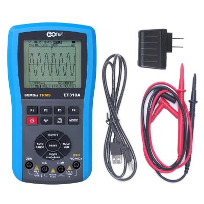 China ET310A Connectable Auto-range Auto-capture Oscilloscope Multimeter Computer Waveform Multimeter Electronic Digital Oscilloscope 86mm*186mm*32mm for sale