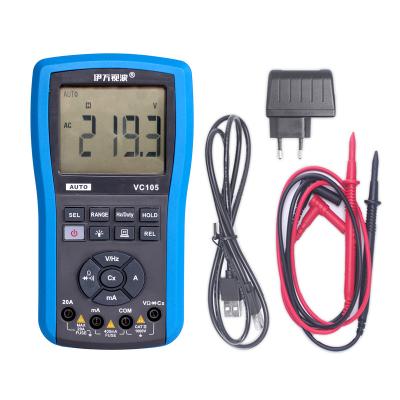 China EONE VC105 Digital Multimeter Auto Range AC/DC Voltage Current Resistance Capacitance Waterproof LCD Display Multimeter VC105 for sale