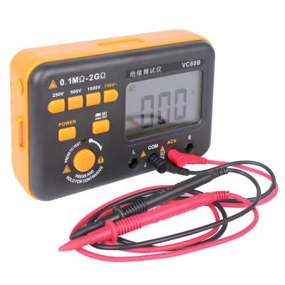 China VC60B Digital Insulation Resistance Tester Battery Internal Resistance Tester Megger Meter Resistance Meter VC60B for sale