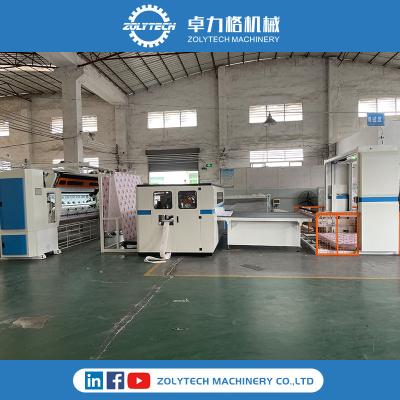 China Hemming Station Mattress Hemming Unit-Machinematras die Systeem van een flens voorzien Te koop