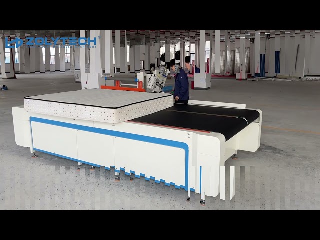 Computerized Automatic Flipping Mattress Tape Edge Machine 50-500mm Sewing Thickness