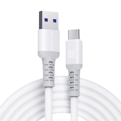 China High Quality Mobile Phone Silicone [Silicone] USB Data C Cables BAVIN 18w CB259-1.2M for sale