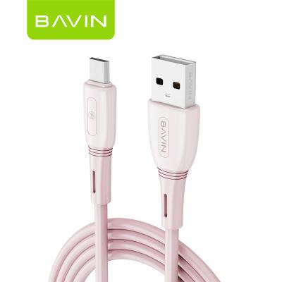 China BAVIN CB231 Camera Micro Pink Color Food Grade Mirco USB Fast Charging Data Cable for sale